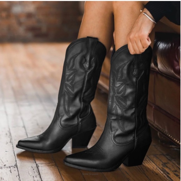 Thursday Boot Company Shoes - Thursday ‘Rodeo’ Cowgirl Boots, Black (Size 11 Womens)